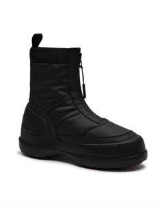 Ботинки женские утепленные на молнии, черный Moon boot