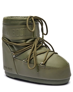 Ботинки женские зимние на платформе, зеленый Moon boot