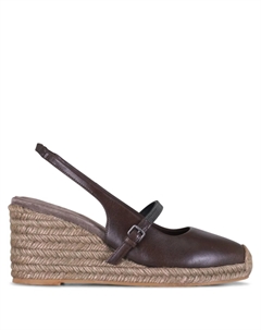 Эспадрильи на танкетке, коричневый Brunello cucinelli