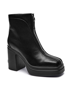 Ботильоны Jona на блочном каблуке с декоративной молнией, черный Liu jo