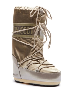 Сапоги женские зимние мягкие, золотой Moon boot