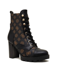 Ботильоны на блочном каблуке, коричневый Guess