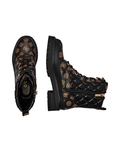 Ботинки женские из экокожи с принтом, коричневый Guess