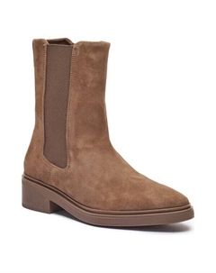 Полусапоги женские челси замшевые, бежевый Calvin klein