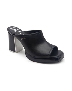 Туфли на каблуке с добавлением кожи, черный Liu jo