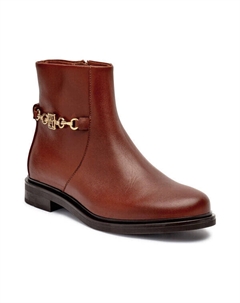 Ботильоны кожаные, коричневый Tommy hilfiger