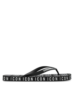 Icon шлепанцы, черный Dsquared2