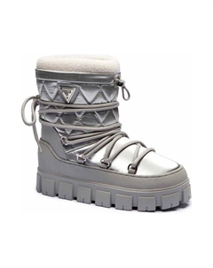 Ботинки женские зимние на рифленой подошве, серебряный Guess