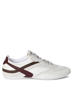 Кеды с нашивкой-логотипом, белый Miu miu