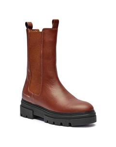 Ботинки-челси кожаные Monochromatic, коричневый Tommy hilfiger