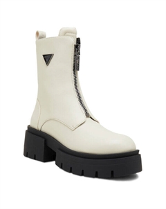 Ботильоны женские высокие на толстой контрастной подошве, бежевый Guess