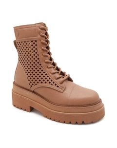 Ботинки женские высокие с перфорацией, коричневый Liu jo