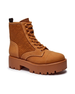 Ботильоны комбинированные с добавлением кожи, коричневый Guess