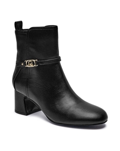 Ботильоны кожаные Babi 03 на блочном каблуке, черный Liu jo