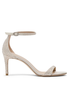 Сандалии 75 мм Nudist, белый Stuart weitzman