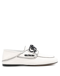 Кожаный топсайдеры, белый Sandro