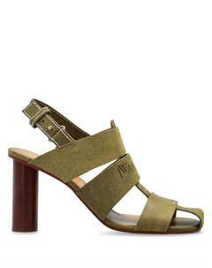 Сандалии рыбацкие 95 мм из замши, зеленый Jw anderson