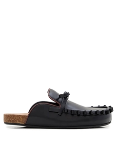Кожаные мюли с бантом, черный Jw anderson