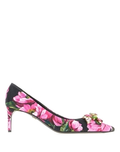Туфли с цветочным принтом, розовый Dolce&gabbana