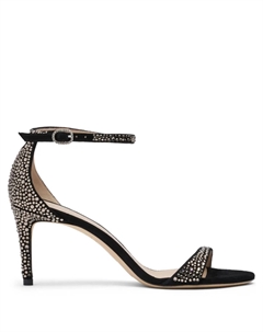 Сандалии 75 мм Nudist Shine, черный Stuart weitzman