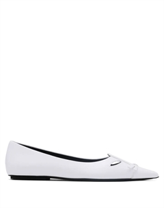 Балетки The Leather Kat, белый Marc jacobs