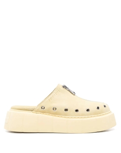 Мюли с застежкой-молнией, желтый Inuikii