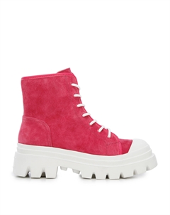 Ботильоны Nubuck combat boots, розовый Wittchen