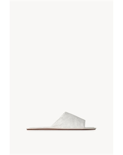 Туфли Frances с открытым носком из шелка и ацетата, белый The row