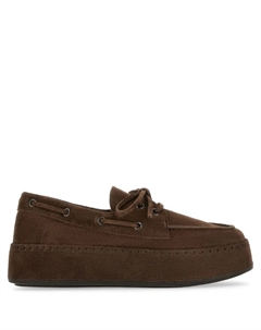 Замшевые мокасины, коричневый Hogan