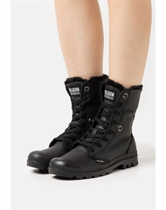 Ботильоны на шнуровке BAGGY, цвет Black Palladium