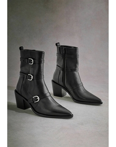 Ковбойские/байкерские ботинки по щиколотку, черный Next