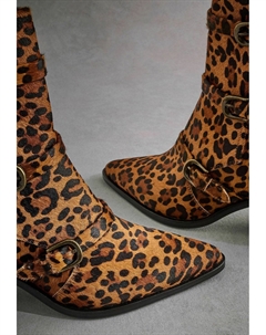 Ковбойские/байкерские ботинки по щиколотку, коричневый Next