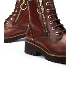 Ботильоны на шнуровке, коричневый Pikolinos