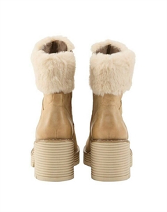Зимние сапоги LICENCE GEFÜTTERTE MIT BLOCK-, песочный Tom tailor