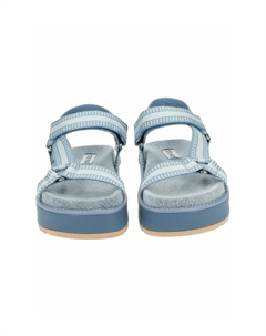 Босоножки на платформе, синий деним Steve madden