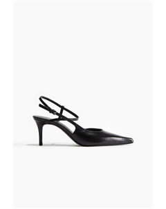 Туфли-Лодочки из кожи с острым носком, черный H&m