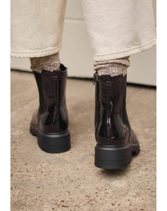 Ботильоны на платформе, коричневый Next