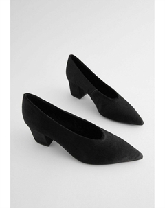 Классические туфли на каблуке, черный Next