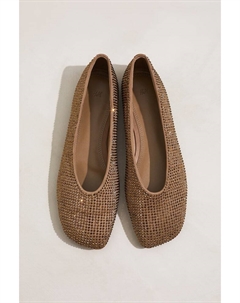 Балетки со стразами, зеленый H&m