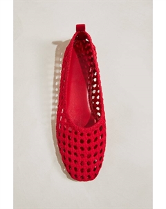 Плетеные балетки, красный H&m