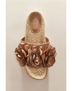 Сандалии эспадрильи с аппликацией, бежевый H&m