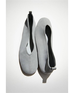 Кожаные балетки, серый H&m