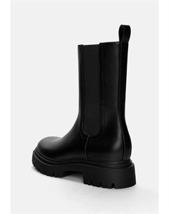 Ботильоны на платформе CHELSEA WITH TRACK, черный Pull & bear
