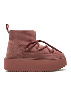 Зимние ботинки женские Botas de nieve на платформе, розовый Inuikii