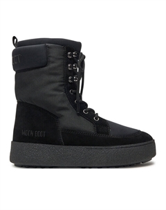 Зимние ботинки женские Ltrack Combat комбинированные, черный Moon boot