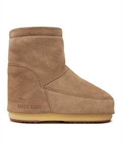 Зимние ботинки женские Icon низкие замшевые, бежевый Moon boot