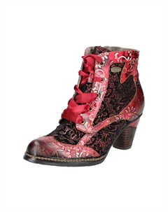 Кожаные/текстильные ботильоны, цвет Pink/rot Laura vita®