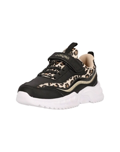 Кроссовки Lassis с практичной и простой застежкой-липучкой, цвет 1001 Black Zigzag