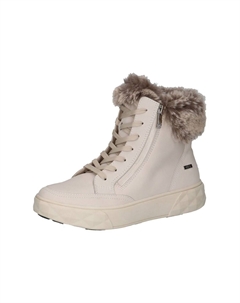 Кожаные/текстильные ботильоны, кремовый Caprice