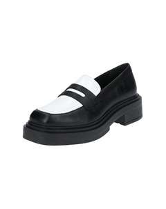 Кожаные/синтетические тапочки, черно-белый Steve madden